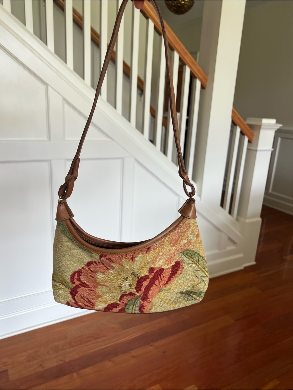Vintage fossil hobo floral purse
